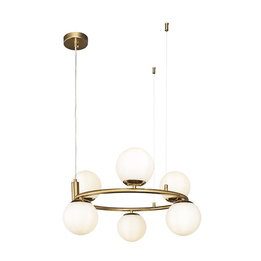 Люстра подвесная Levistella 7521011-6 BRZ+WH на шесть плафонов Брозновый/Белый (2577797617) - фото 2 Люстра подвесная Levistella 7521011-6 BRZ+WH на шесть плафонов Брозновый/Белый (2577797617) - фото 2