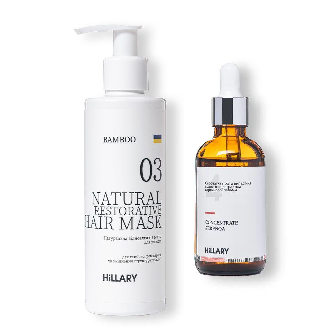 Сироватка для росту волосся SERENOA + маска для волосся BAMBOO Hair Mask