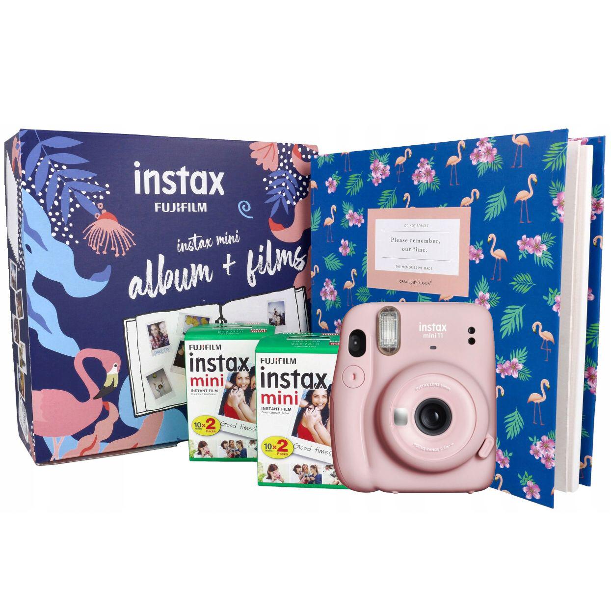 Камера моментальной печати Fujifilm Instax Mini 11 + Фотоальбом + Фотопленка 40 шт. Pink