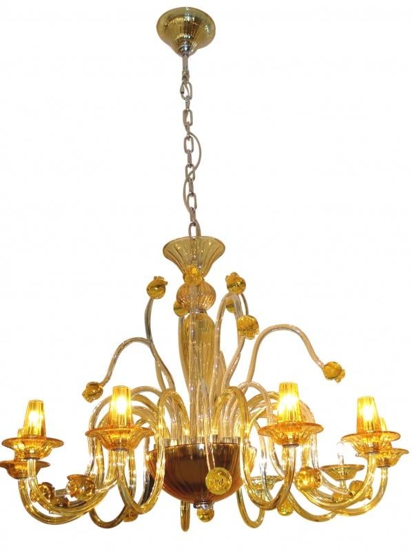 Люстра свеча подвесная галогенная прованс Brille BL-020S/8