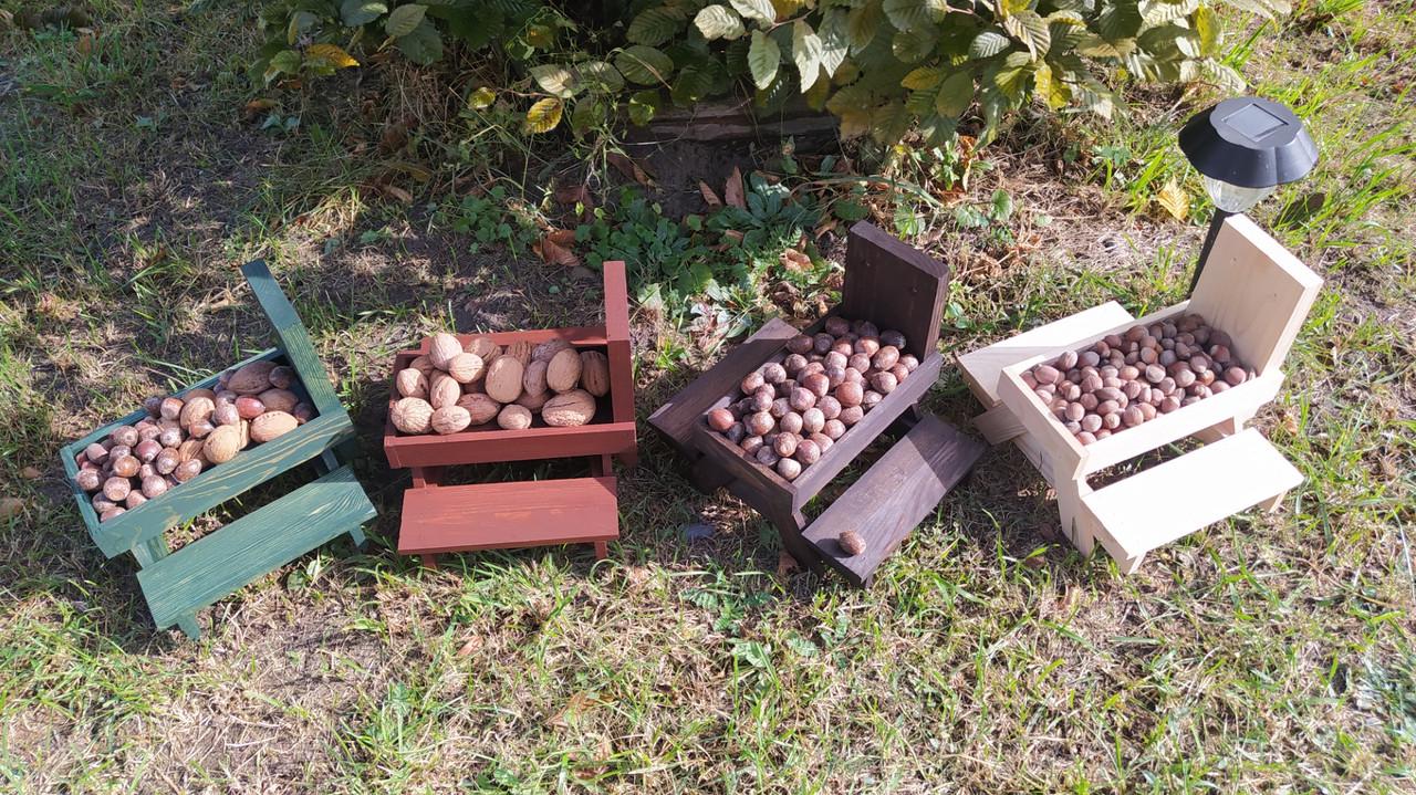 Кормушка для белок Подобед из древесины без краски 27х22х24 см - фото 9