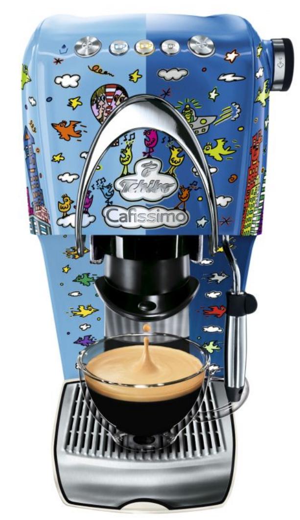 Гейзерная кофеварка Tchibo Cafissimo Classic James Rizzi (100466)