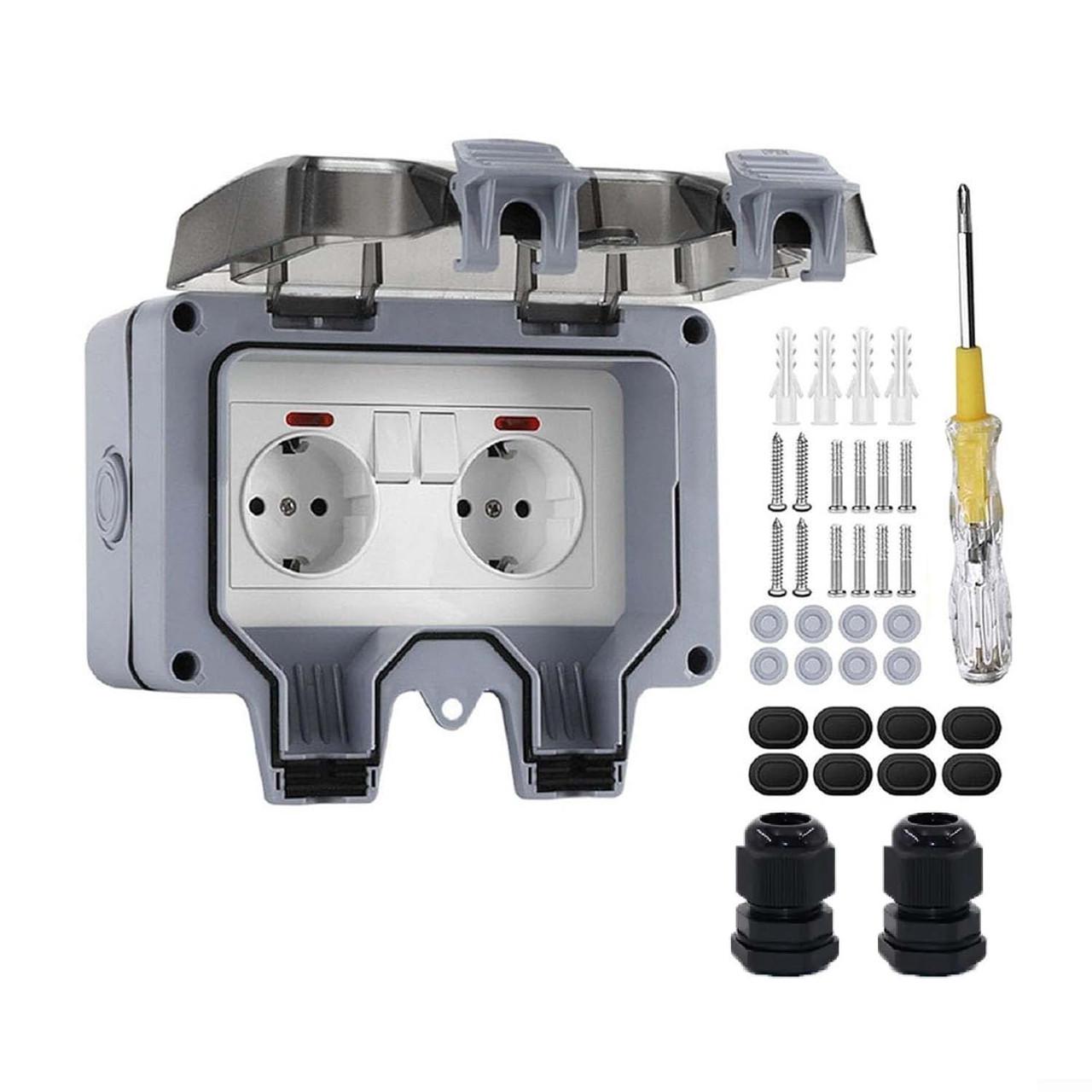 Розетка зовнішня вологозахищена RHCP-66