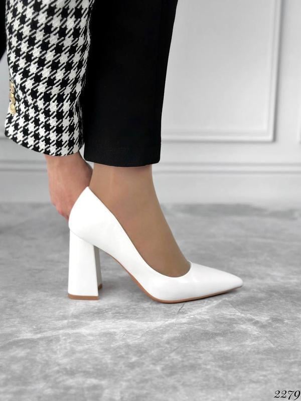 Туфлі жіночі на каблуку весільні Панда р. 36 23 см Білий (2279-36) - фото 7
