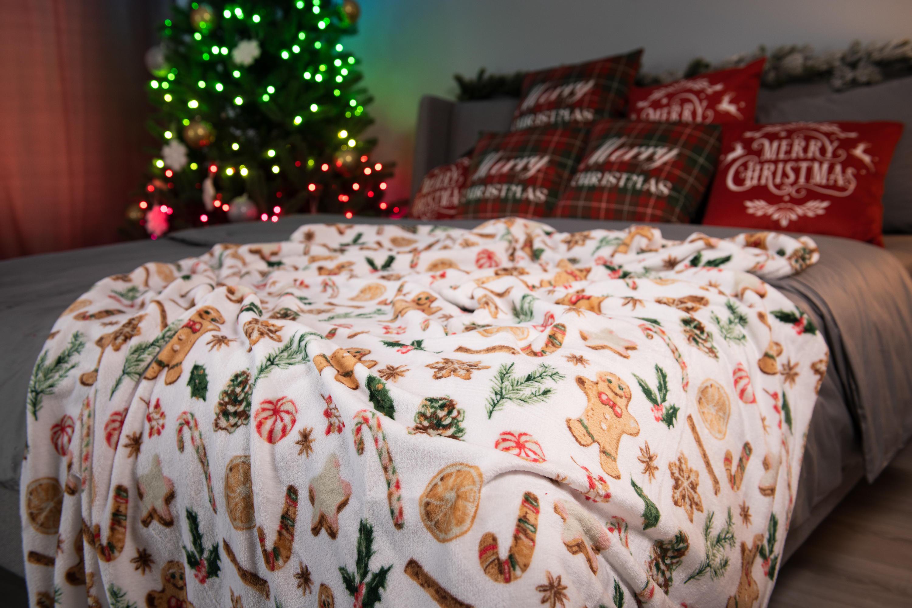 Плед Ardesto Flannel Імбирні пряники 160х200 см (ART0118PB) - фото 6