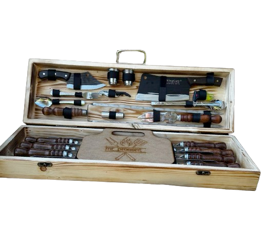 Набор шампуров в кейсе Skiff