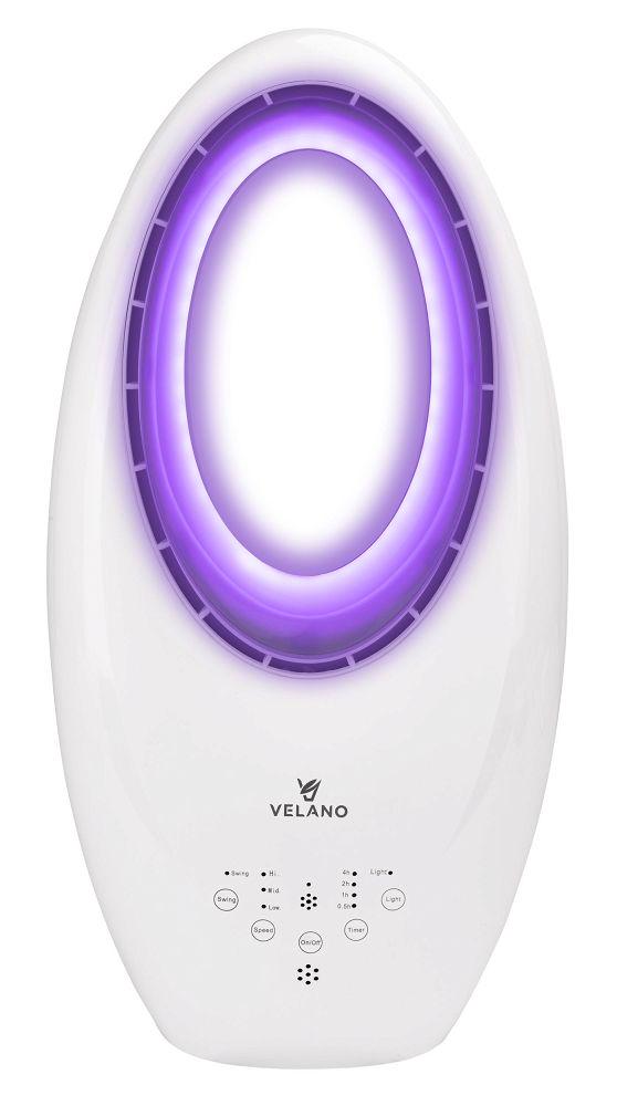 Вентилятор безлопатевий Velano з LED підсвічуванням поворотний - фото 6 Вентилятор безлопатевий Velano з LED підсвічуванням поворотний - фото 6