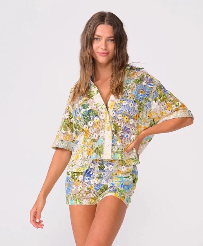 Рубашка женская PQ Swim M/L Разноцветный (BEL-1272T)