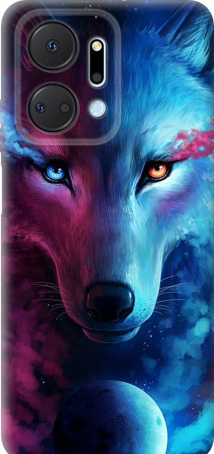 Чехол на Huawei Honor X7A Арт-волк (3999u-2981-42517) Чехол на Huawei Honor X7A Арт-волк (3999u-2981-42517)