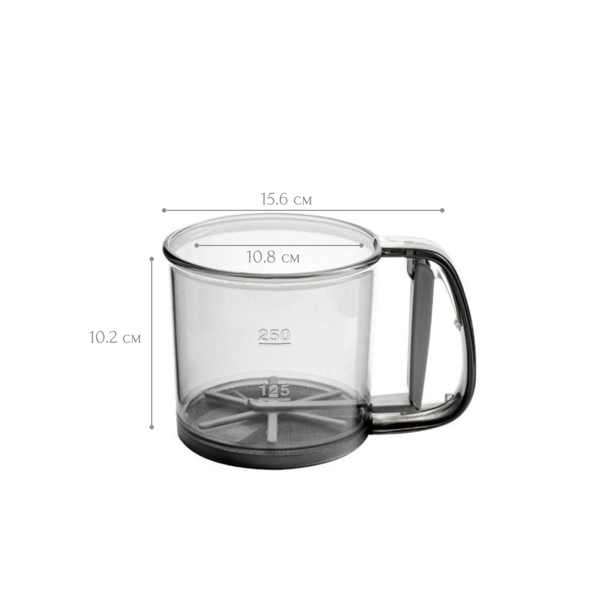 Сито кружка для просеивания муки и крупы (PRSVMK-0816) - фото 10