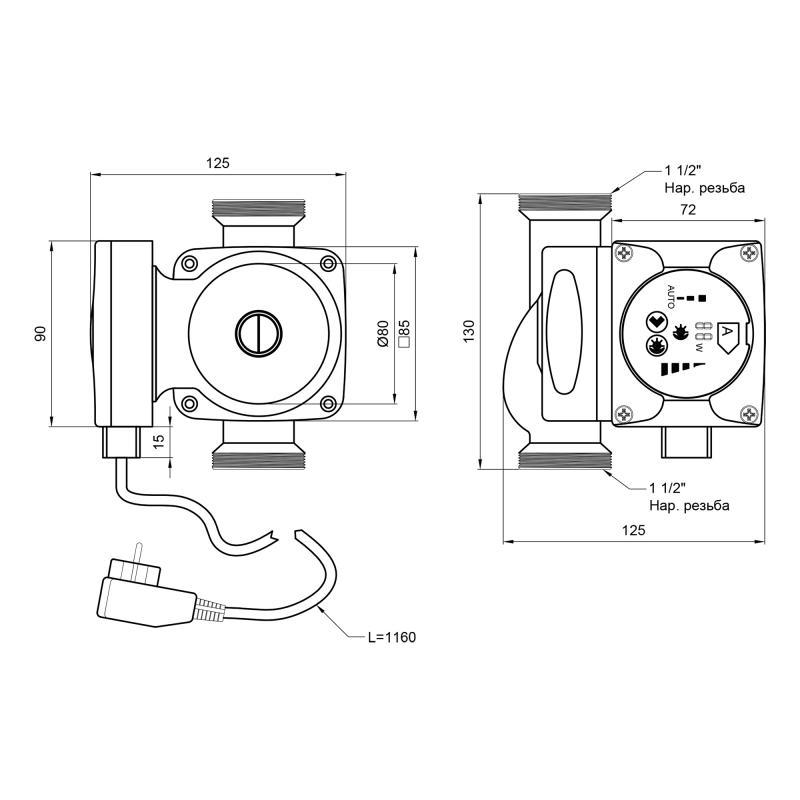 Насос циркуляційний Thermo Alliance LPSA 25/60/130 (FRRS00047139) - фото 2