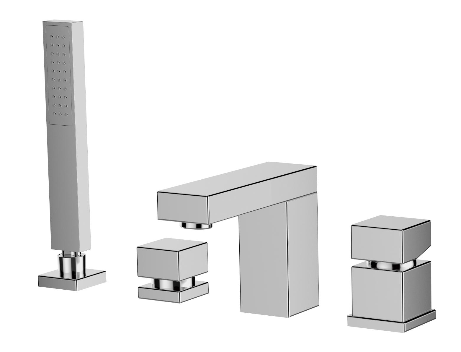Смеситель на борт ванны GRB Kala 60233600 на четыре отверстия Хром (142521)