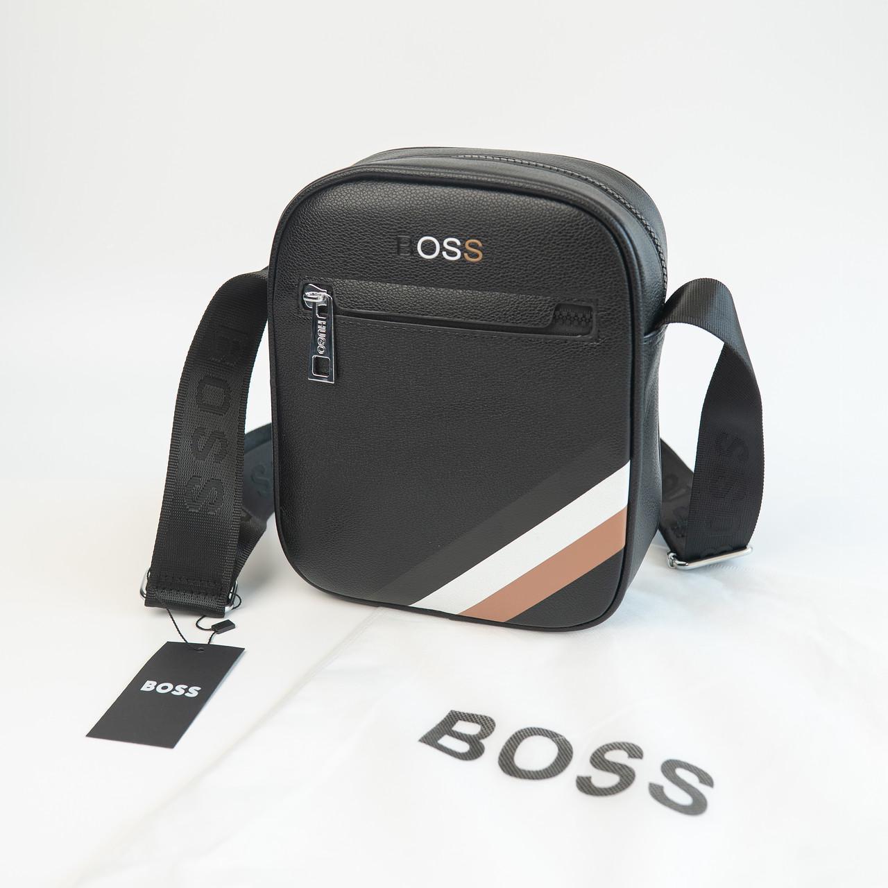 Сумка мужская брендовая BOSS Черный (6602 PTR) - фото 6 Сумка мужская брендовая BOSS Черный (6602 PTR) - фото 6