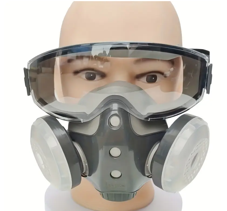 Респиратор с фильтрами многоразовый для пыли/краски/промышленности/сельхозработ 10 шт. (1810) Респиратор с фильтрами многоразовый для пыли/краски/промышленности/сельхозработ 10 шт. (1810)