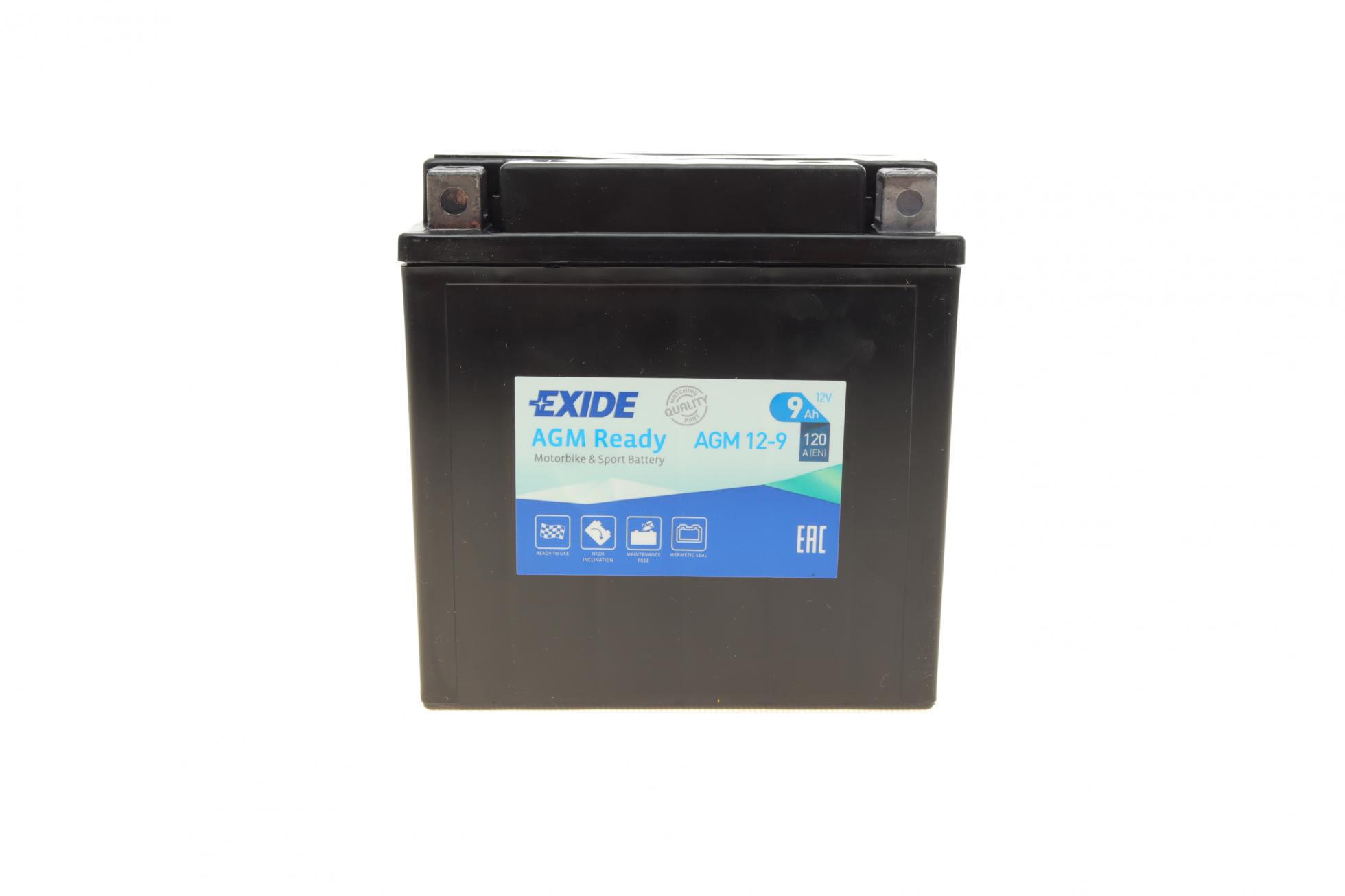 Аккумулятор EXIDE AGM L EN120 9 Ah-12V 135х75х139 мм (ETX9C-BS)