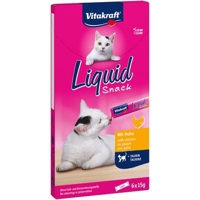 Лакомство для кошек Vitakraft Cat Liquid Snack с курицей 6 стиков х 15 г (27733036)