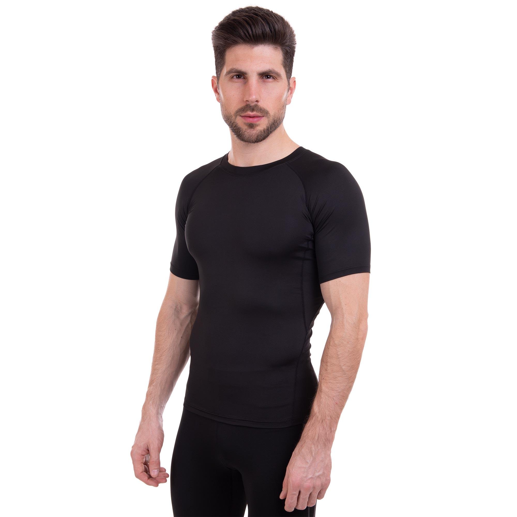 Футболка компрессионная мужская LIDONG LD-1103 с коротким рукавом 2XL Черный (LD-1103_Черный_2XL)