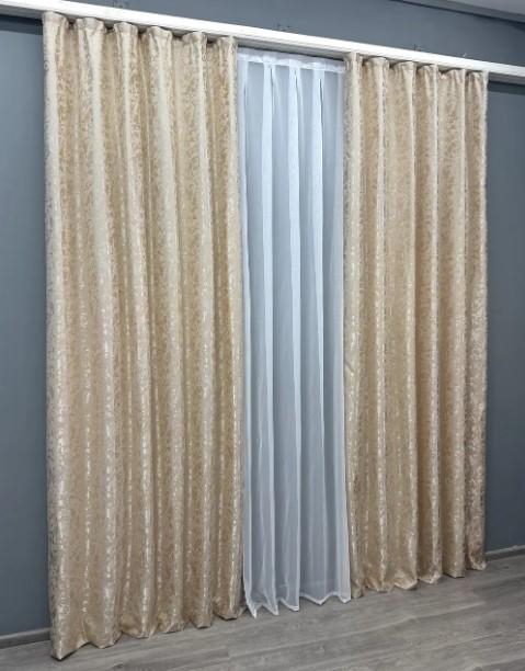 Тканина для штор льон Pavliani VO Айворі (1713ш) - фото 3 Тканина для штор льон Pavliani VO Айворі (1713ш) - фото 3