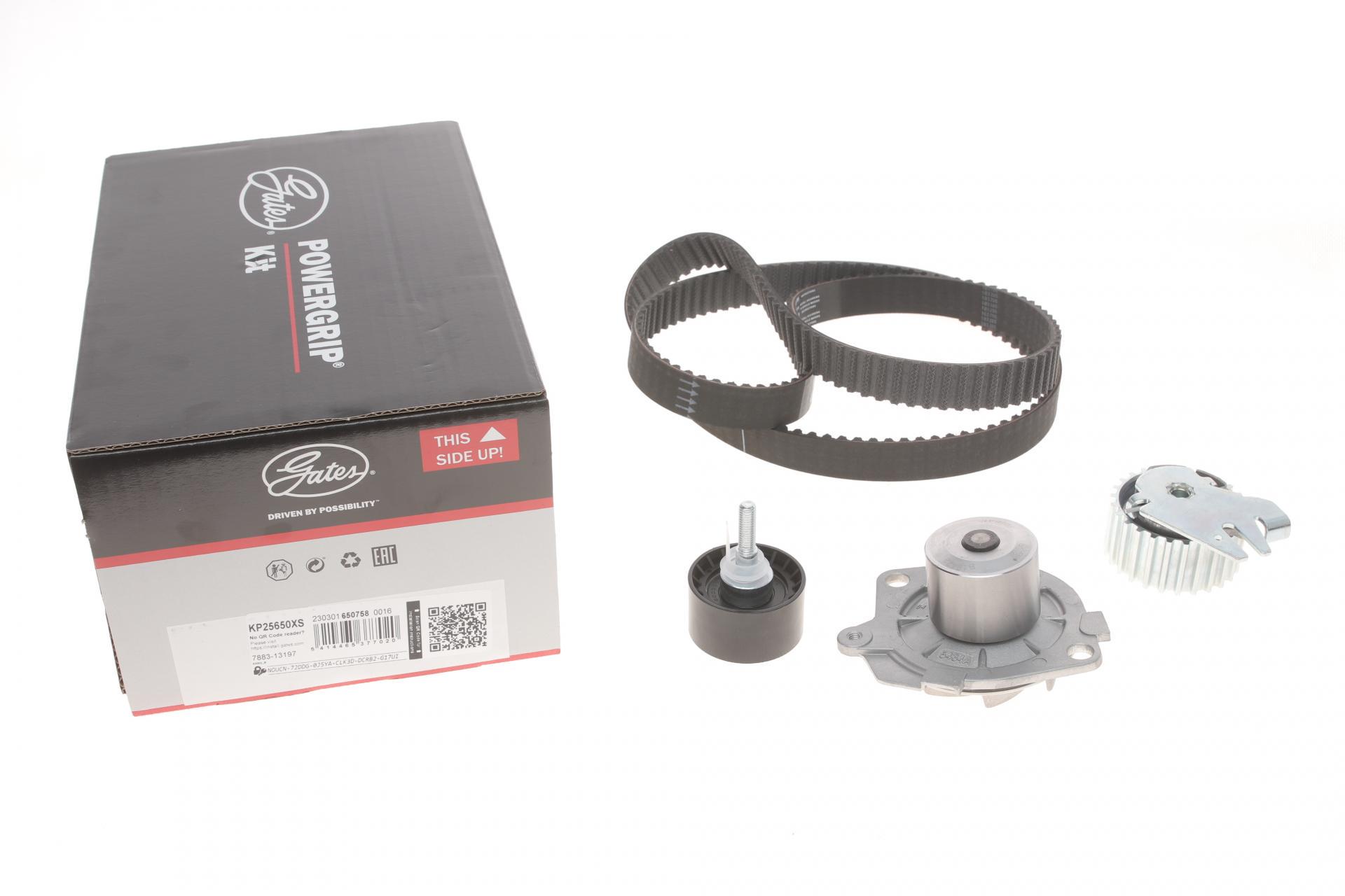 Комплект ГРМ GATES и насос Opel Astra H/Fiat Doblo/Suzuki SX4 1.9D 04-24x190z KP25650XS