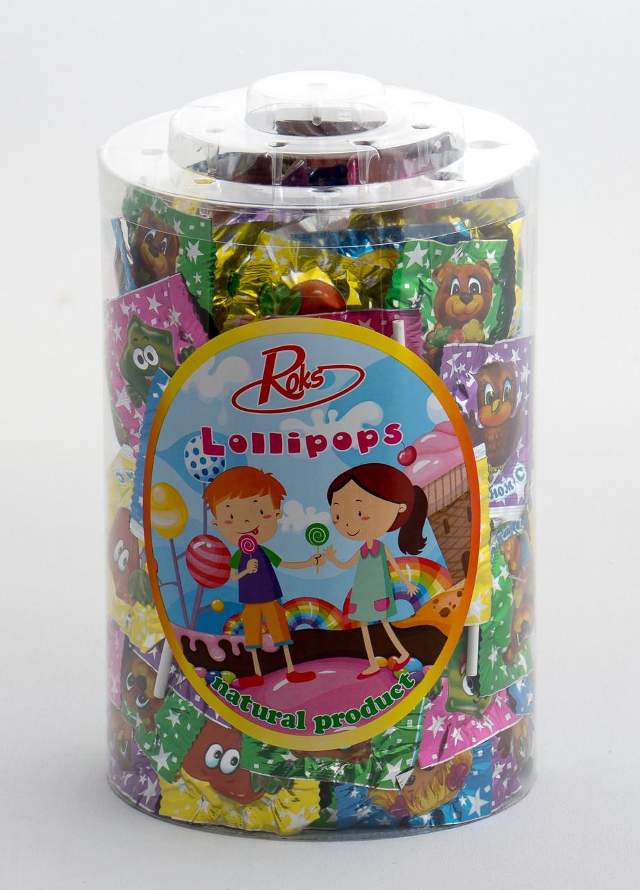 Льодяники на паличці ROKS Веселушки 8,5 г 130 шт. 1,1 кг (980) Льодяники на паличці ROKS Веселушки 8,5 г 130 шт. 1,1 кг (980)