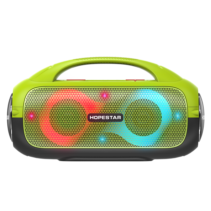 Портативная колонка акустическая стерео HOPESTAR A50 Party 80W/Bluetooth/TWS/MP3/AUX/Mic Салатовый