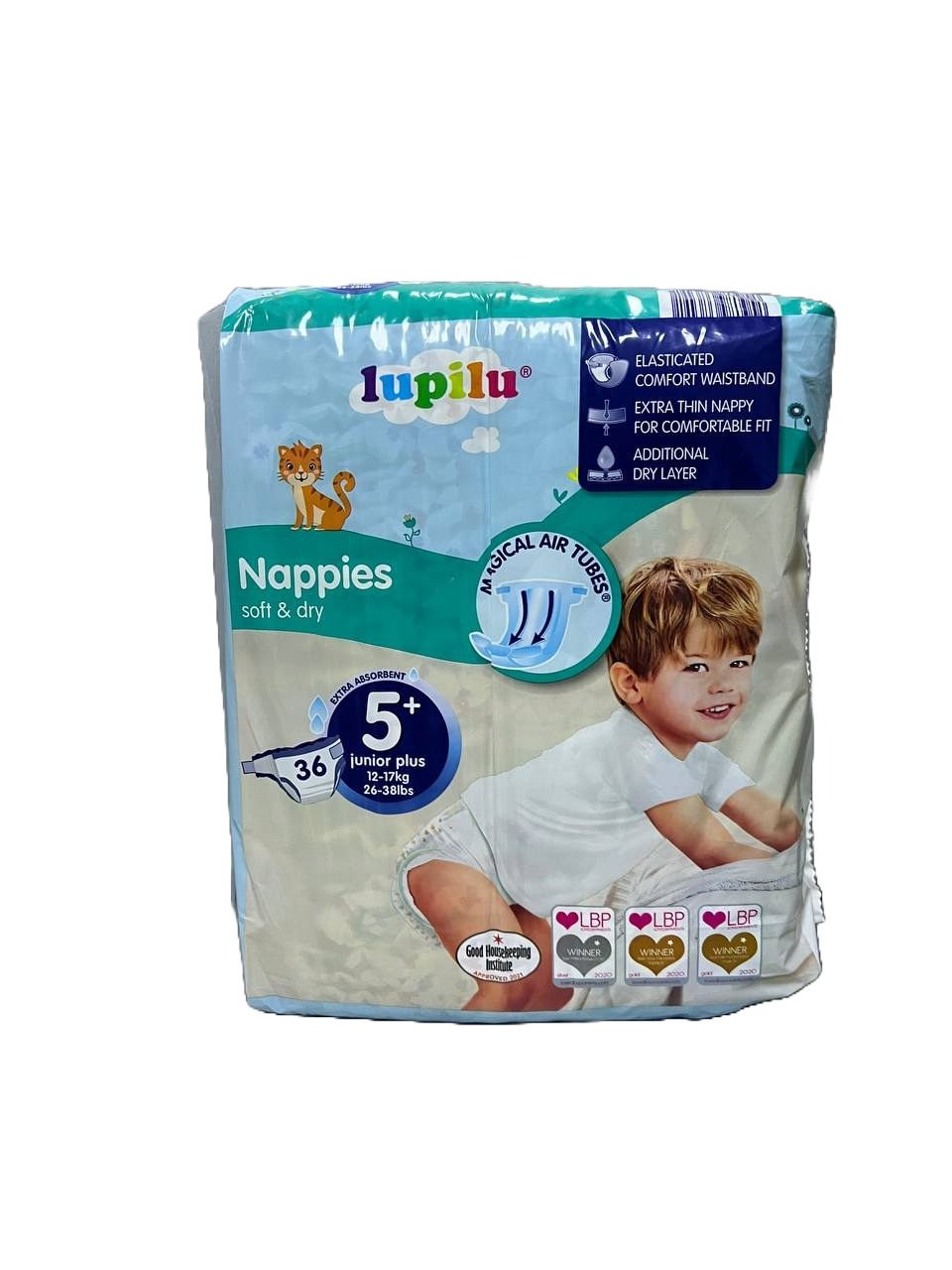Підгузки дитячі Lupilu 5+ від 12 до 17 кг 36 шт. (4056489376491)
