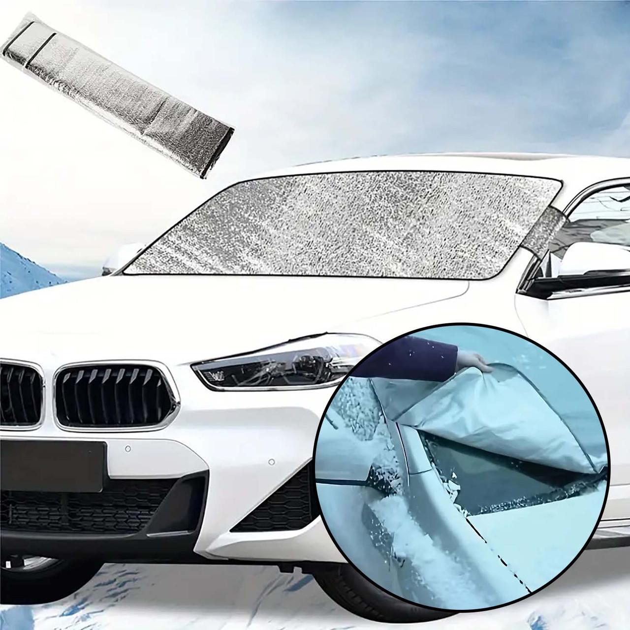 Накидка-чехол М-1 на лобовое стекло от снега и мороза 195х75 см - фото 3 Накидка-чехол М-1 на лобовое стекло от снега и мороза 195х75 см - фото 3