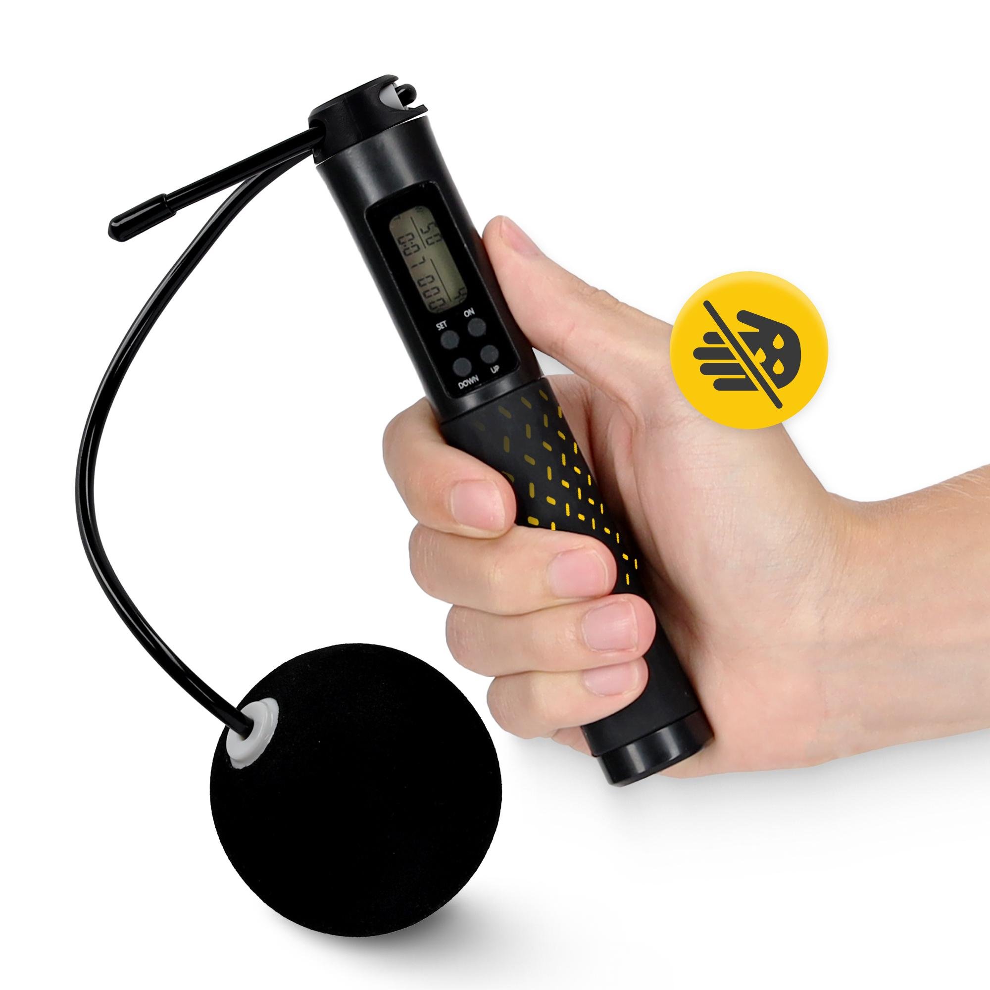 Скакалка з лічильником 4fizjo 2 в 1 провідна/бездротова Black (P-5905973402200) - фото 7 Скакалка з лічильником 4fizjo 2 в 1 провідна/бездротова Black (P-5905973402200) - фото 7