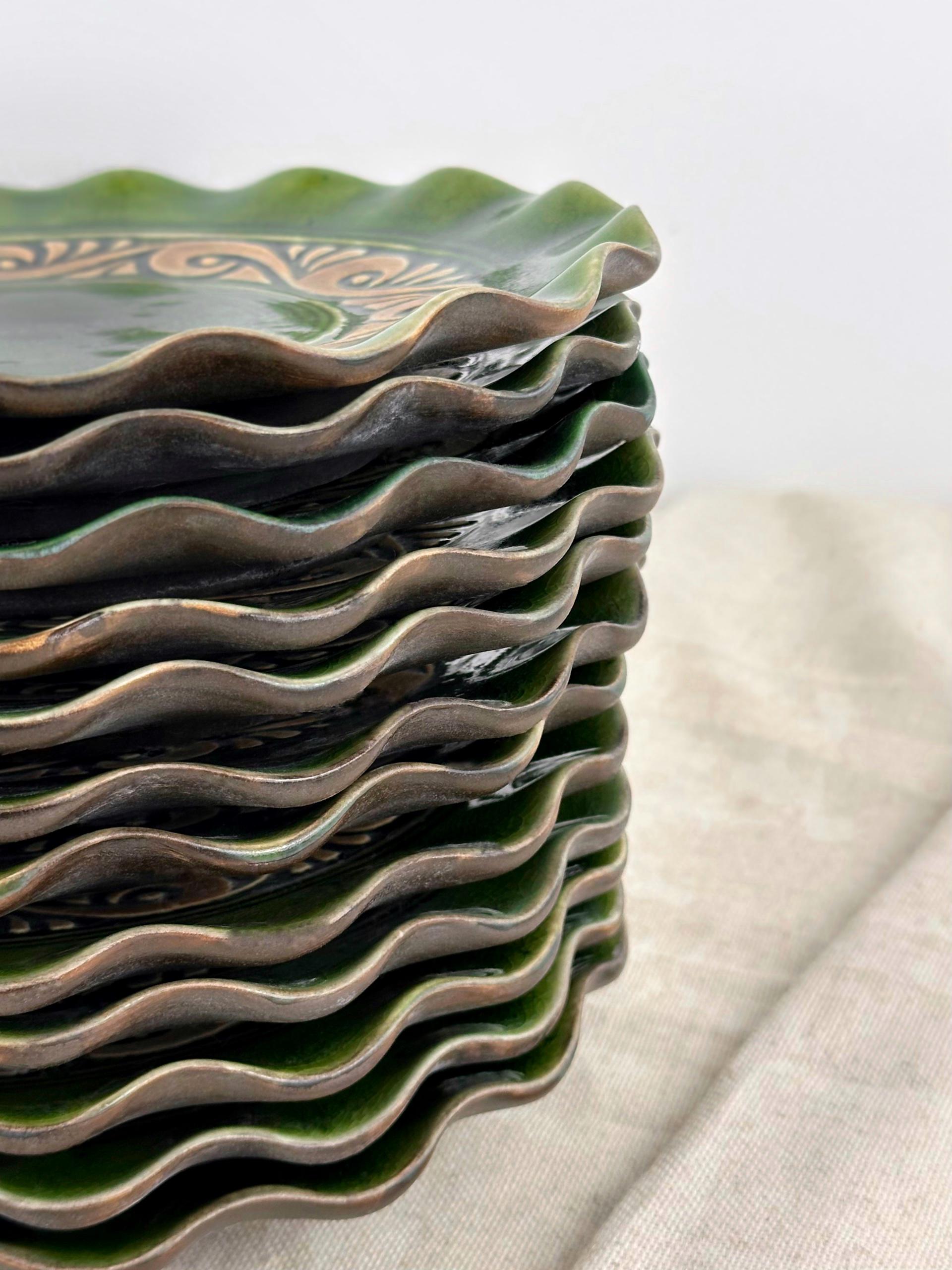 Набор рождественской керамической посуды Шляхтянский для угла на 12 человек Коричневый (7019-39) - фото 2