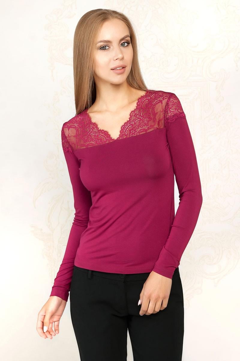 Блуза Anabel Arto р. 42/S Амарант (64596)