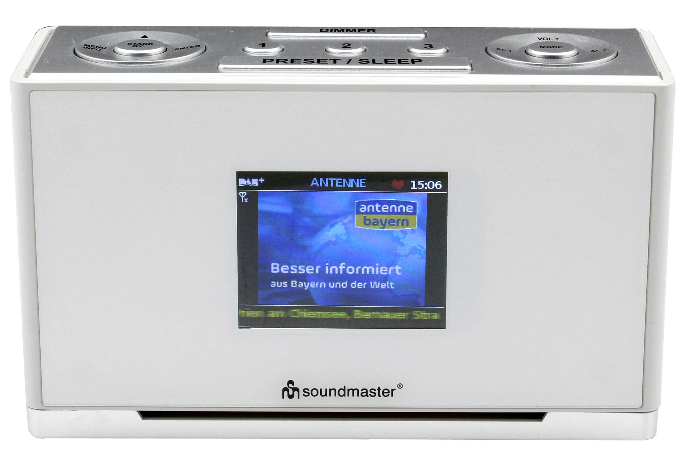 Радіо цифрове Soundmaster UR240WE DAB+/FM з годинником та кнопками попереднього налаштування - фото 2