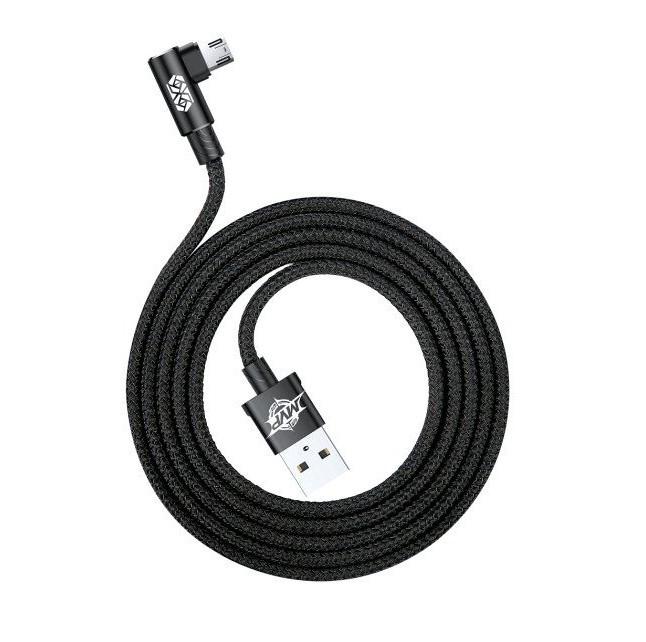 Кабель зарядний Baseus Micro USB 2,0 90° реверсивний MVP 1 м Black (CA ммVP-A01) - фото 3 Кабель зарядний Baseus Micro USB 2,0 90° реверсивний MVP 1 м Black (CA ммVP-A01) - фото 3