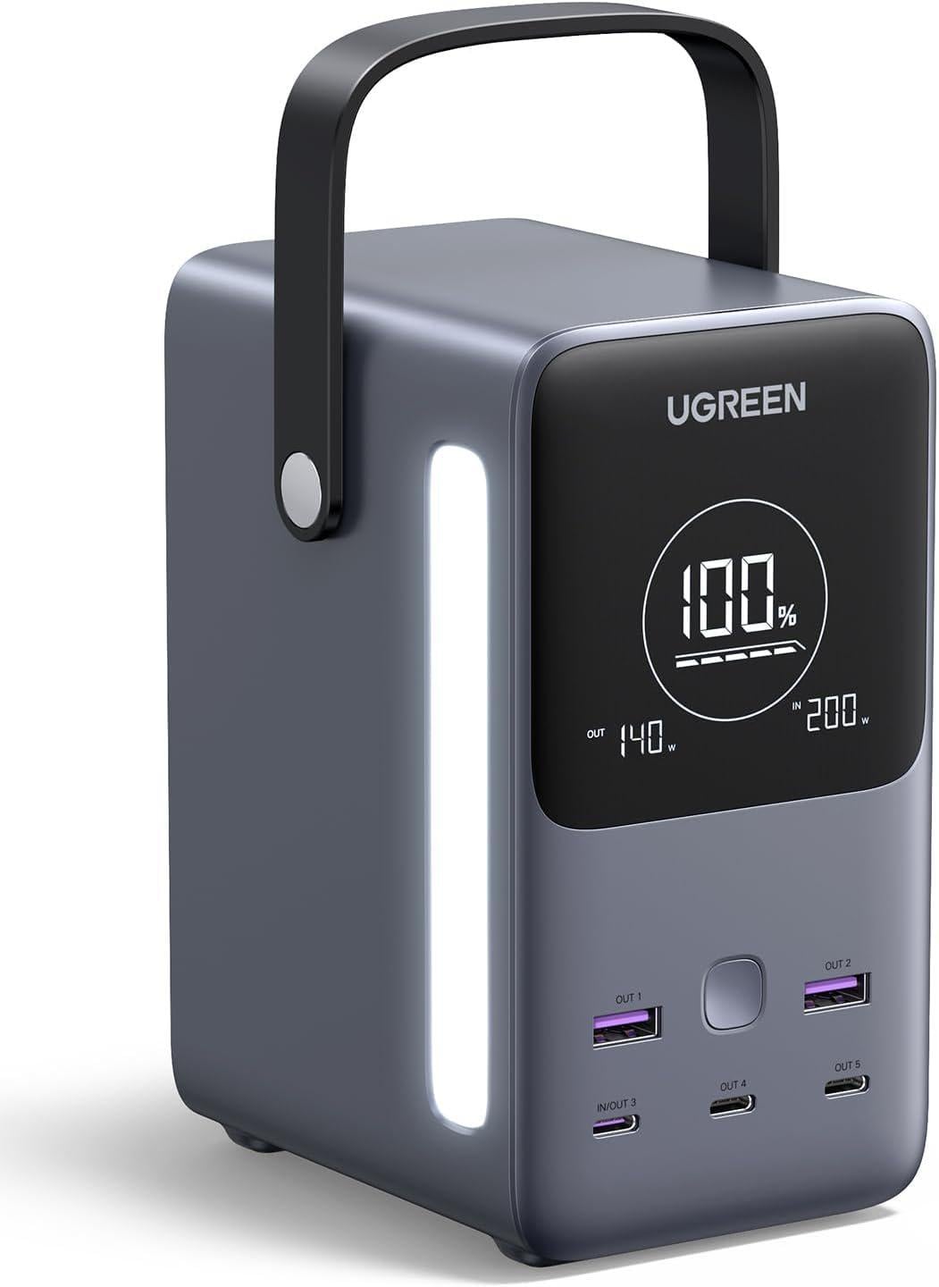 Повербанк UGREEN PB770 Nexode Pro 300W 48000 mAh Pro Grey (25286)