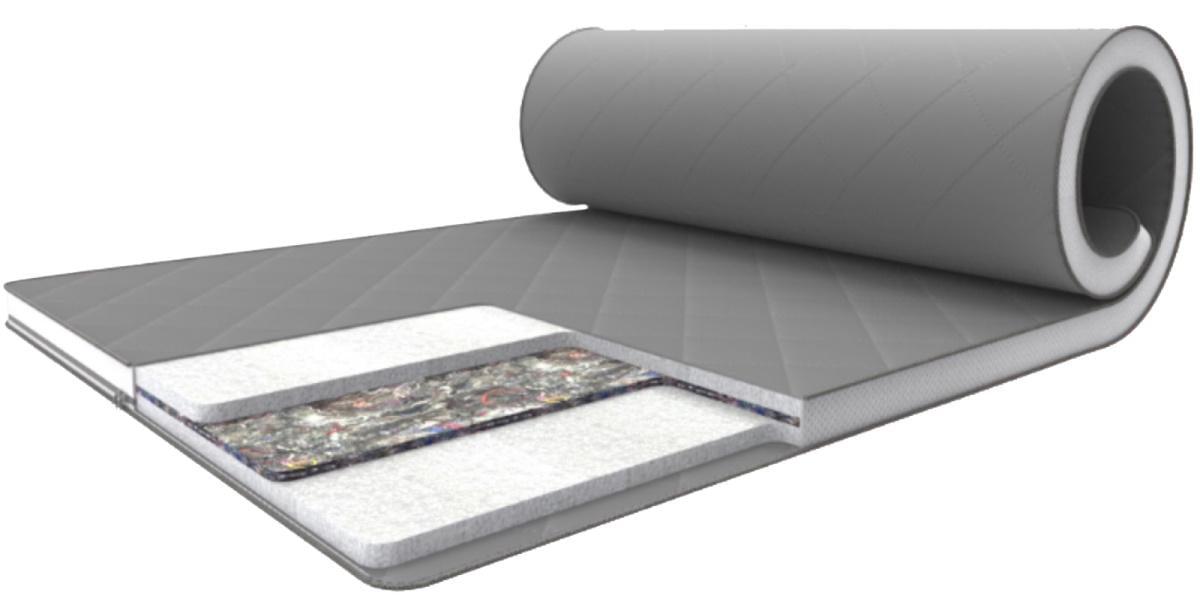 Матрас-топпер тонкий Family Sleep Gray-White Sky 115х180 см