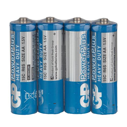 Батарейка GP POWERPLUS 1,5V 15C-S4 солевая R6 АА (4891199135217)