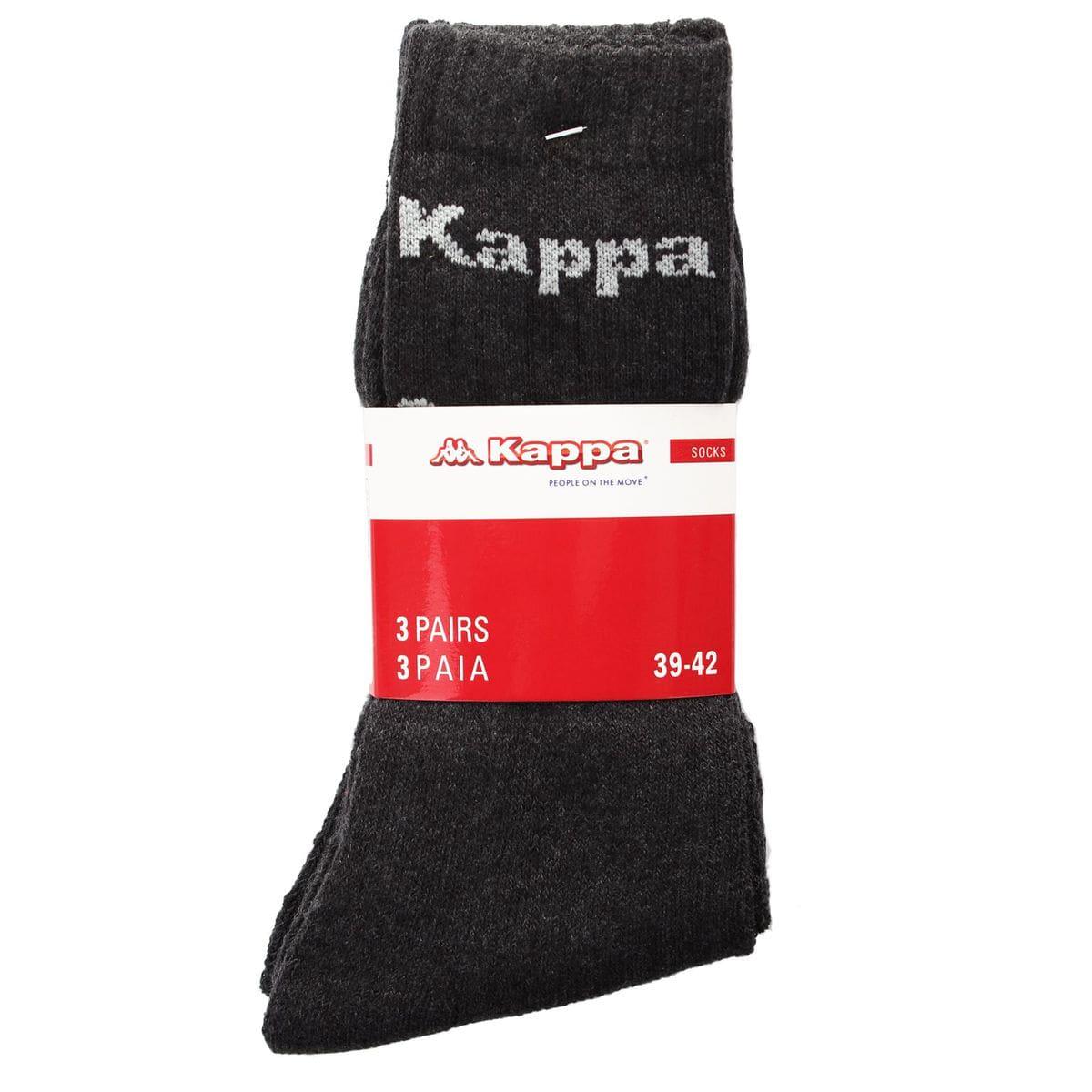 Носки Kappa Socks Logo Saboya 3 пары р. 35/36/37/38 Black (304MT00-906) - фото 2