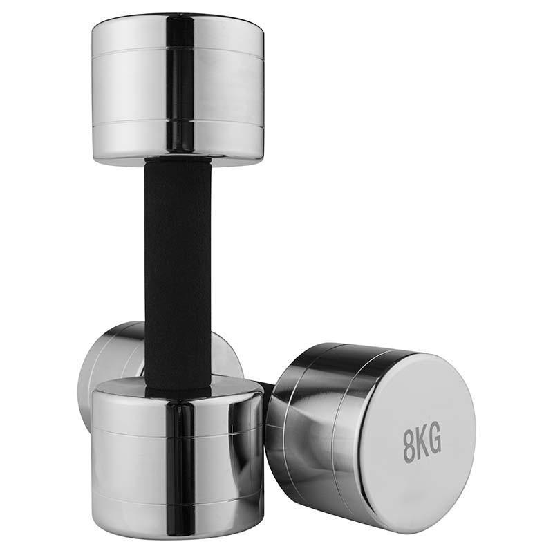 Гантель 8 кг 1 шт. Хром (80034C-8) - фото 2 Гантель 8 кг 1 шт. Хром (80034C-8) - фото 2