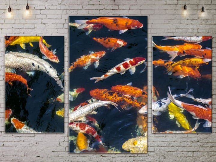 Картина модульная 3 части ArtStar Рыбки 120х180 см ADNA0078