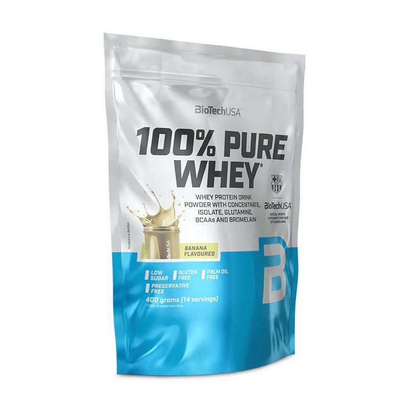 Протеин сывороточный BioTech 100% Pure Whey 400 г Банан