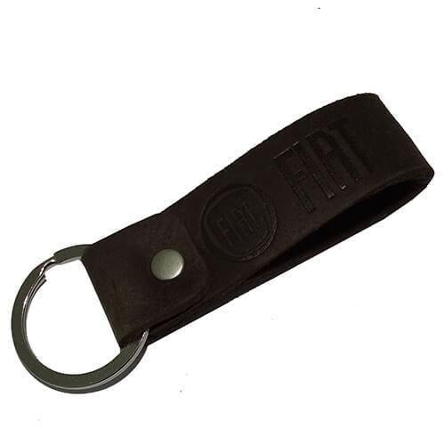 Брелок автомобильный кожаный c лого Fiat (110796)