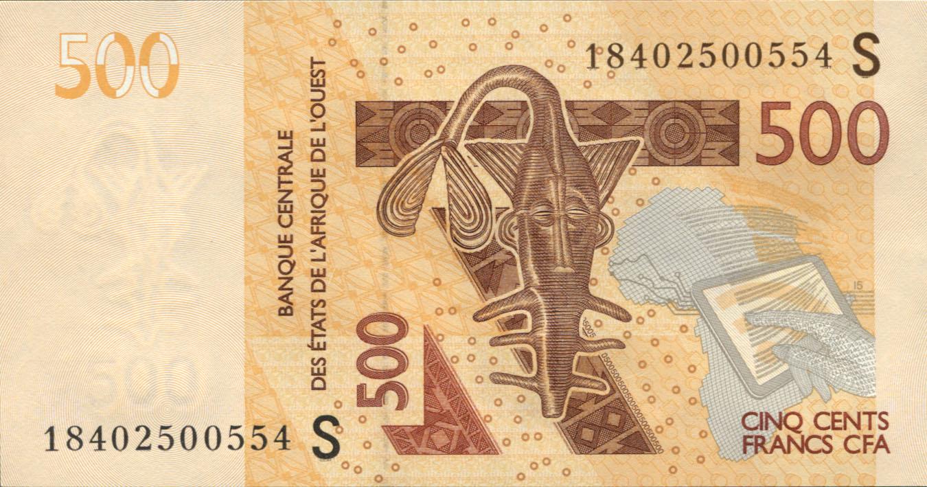 Коллекционная банкнота Гвинея-Бисау 2012 500 франков 2018 CFA P919Sg UNC Коллекционная банкнота Гвинея-Бисау 2012 500 франков 2018 CFA P919Sg UNC