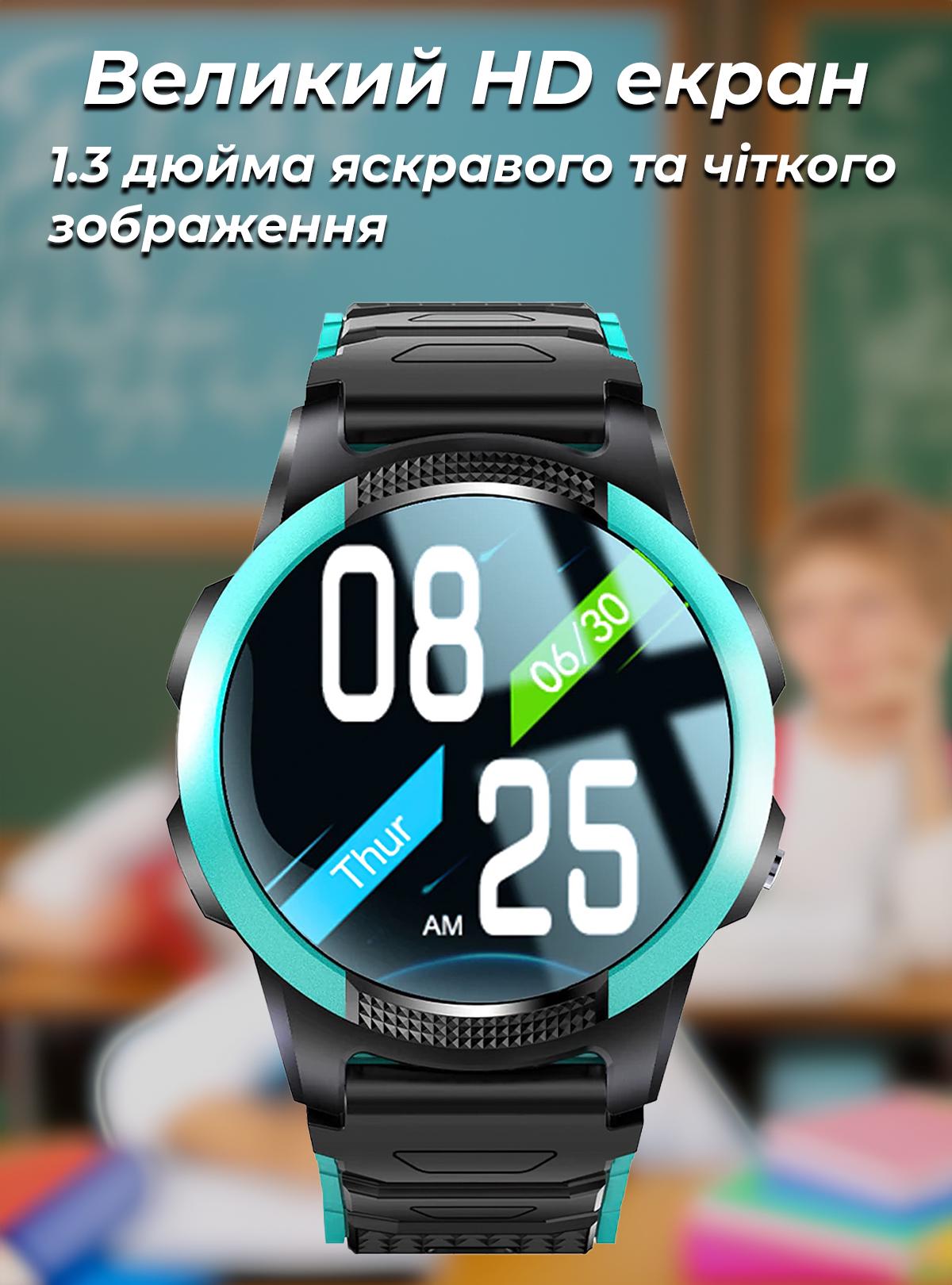 Смарт годинник дитячий з сім картою водонепроникний 8926 DobraMAMA з прослуховуванням gps трекером і телефоном F56G ремінцем Рожевий (67028) - фото 13