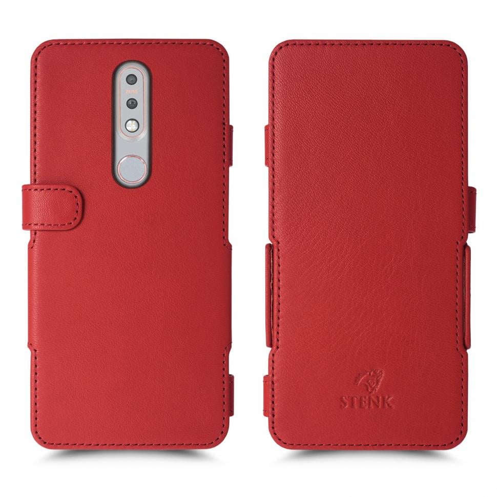 Чехол книжка Stenk Prime для Nokia 7.1 Красный (62720)