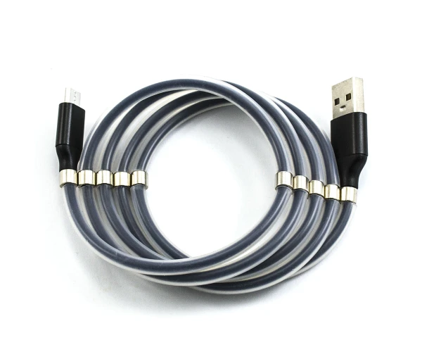 Кабель Data E-Cable Magnetic Absorption Micro-USB 1 м Черный