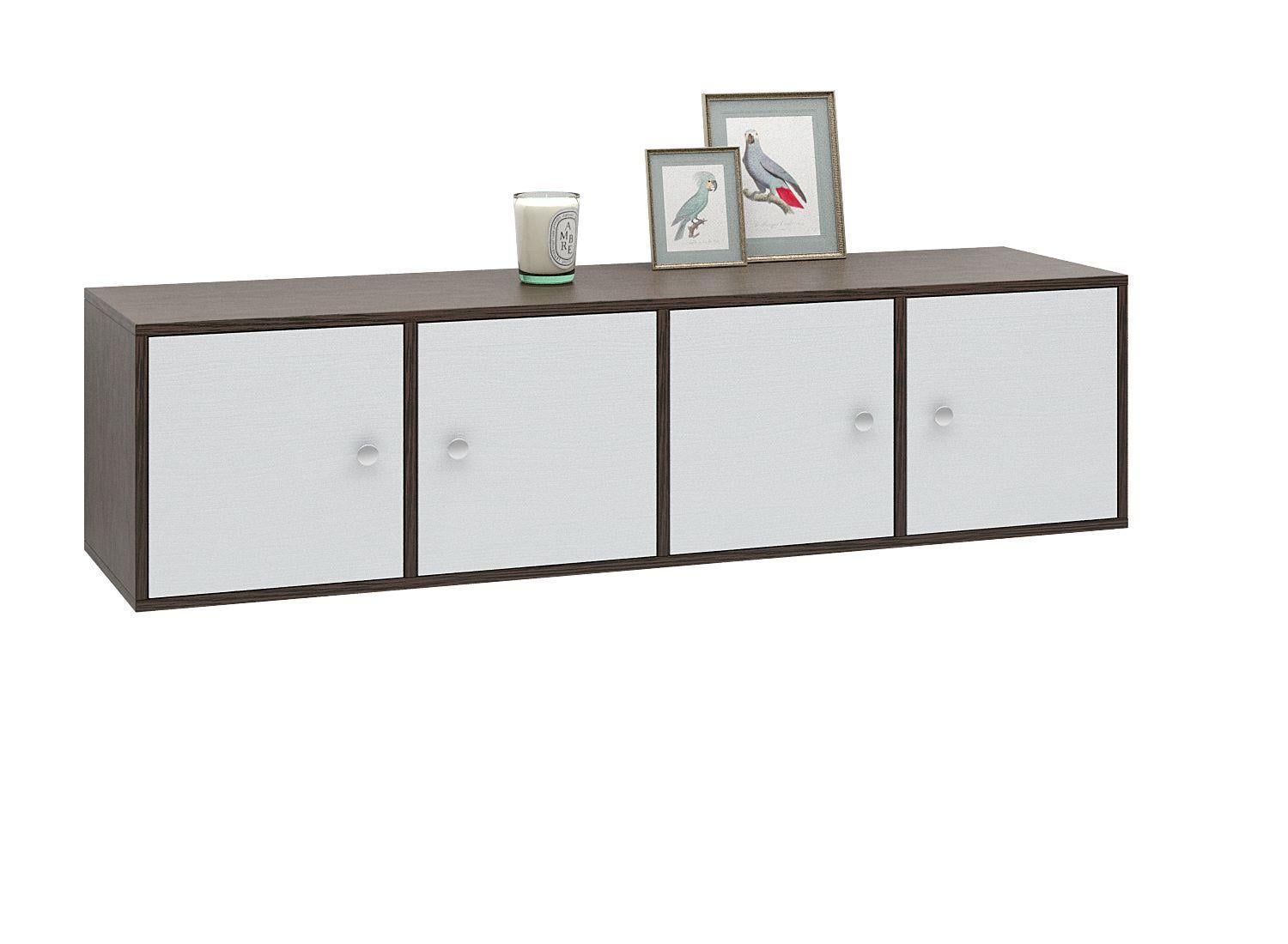 Полка настенная Прайм-41-2 Белый/Венге (111762106)