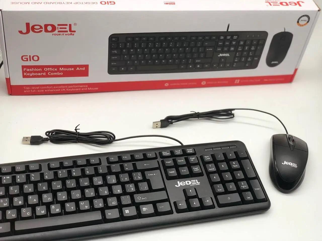 Комплект клавиатура проводная Jedel COMBO G10 с мышкой (2674994105) - фото 2 Комплект клавиатура проводная Jedel COMBO G10 с мышкой (2674994105) - фото 2