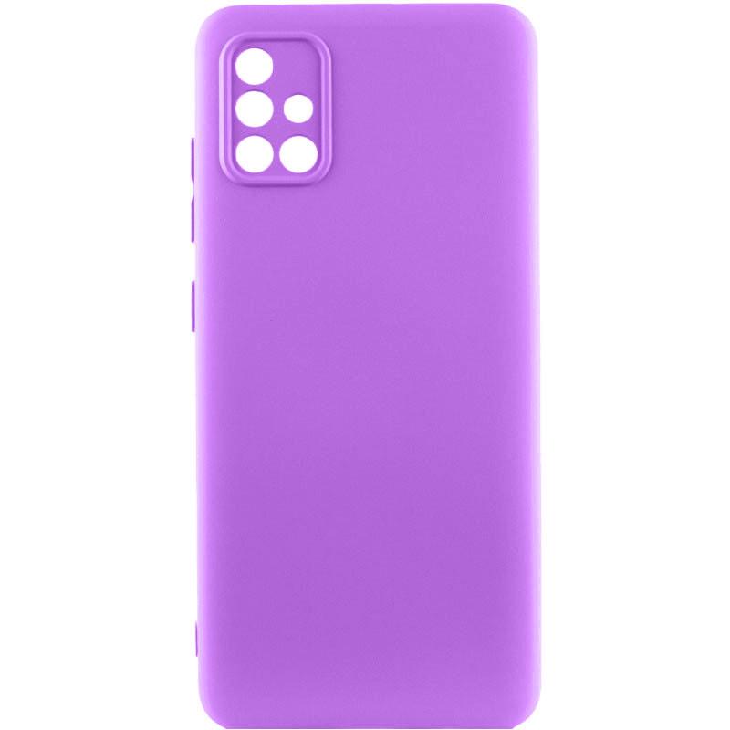 Противоударный Чехол Silicone Cover Lakshmi Full Camera (A) для Samsung Galaxy A71 Фиолетовый / Purple