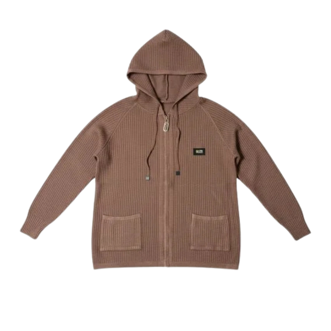 Кофта женская на молнии One Size Кофейный (C01913)
