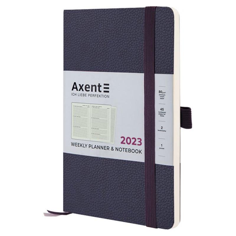 Еженедельник Axent 2023 Partner Soft Skin 125х195 Синий (8509-23-02-A)