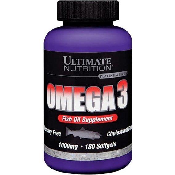 Омега для спорту Ultimate Nutrition Omega 3 180 Caps